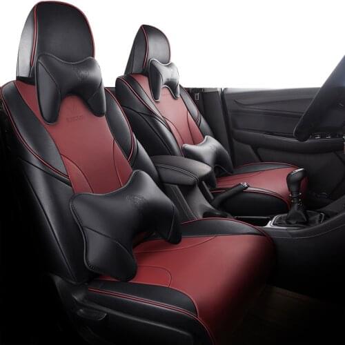 High quality Black Leather Car seat cover For volvo xc90 s60 v40 c30 s80 s40 v50 v60 v70 xc40 V90 accessories