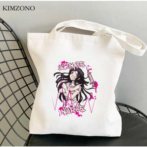 Harajuku Japanese Anime shopping bag handbag tote eco canvas shopper shopper bag string bolsas reutilizables sacolas