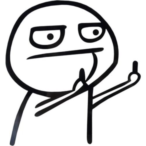 1Pcs Auto Car Cartoon JDM Funny Middle Finger Reflective Vinyl Car Sticker Motorcycle Decal Styling Decor Exterior Accessories