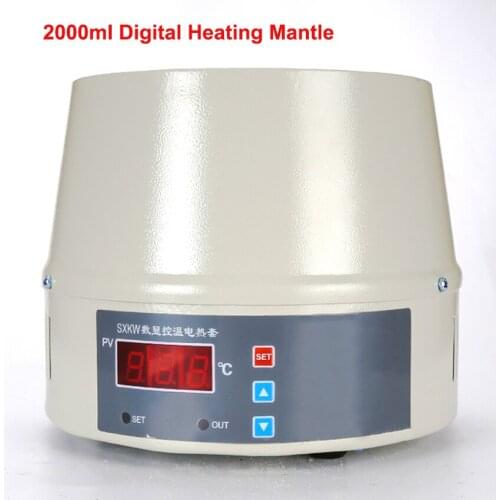 2000ml SXKW Lab Electrical Heating Mantle Thermostat Digital Laboratory Heating Mantle 0~380℃ Temperature adjustment 500W 220V