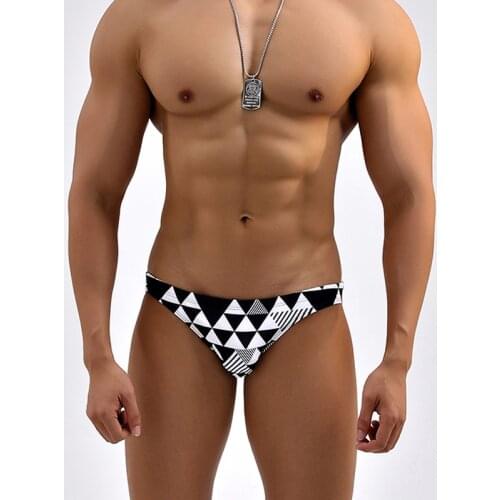 2021 new black men beach sexy tight low waist swimwear hot gay men swim briefs swimsuits men sports surf bikinis beach shorts