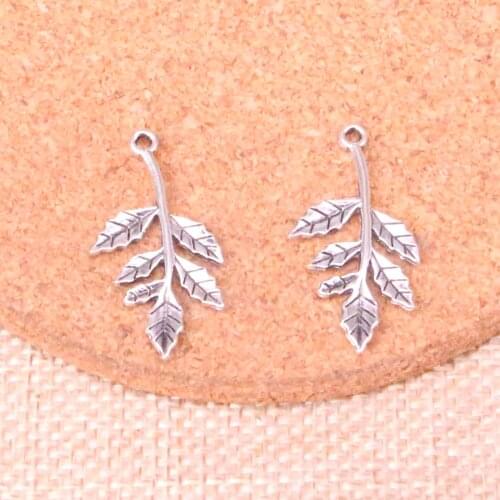 73pcs leaf branch Charms Zinc alloy Pendant For necklace,earring bracelet jewelry DIY handmade 32*17mm
