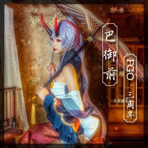 Anime! Fate/Grand Order FGO Tomoe Gozen 3rd Anniversary Servant Cheongsam Dress Elegant Uniform Cosplay Costume Free Shipping