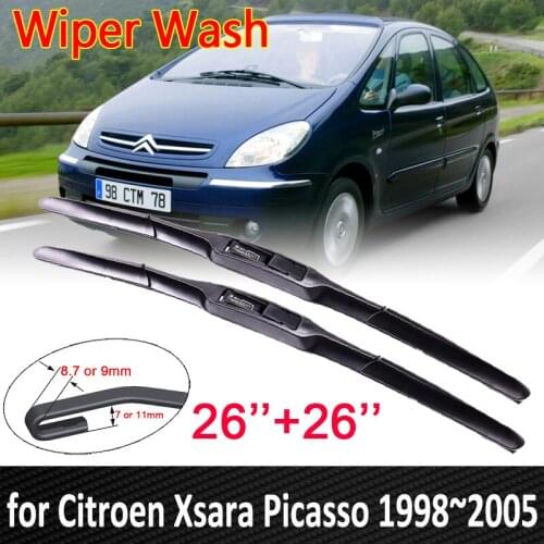 Car Wiper Blade for Citroen Xsara Picasso 1998~2005 Front Windscreen Windshield Brushes Wipers Car Goods 2004 ( NOT SIDE PIN )