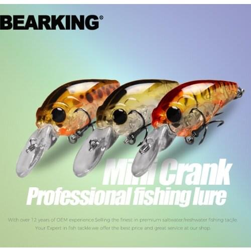 BEARKING 3pcs Best price A+ fishing lures mini minnow crank 35mm 3.5g 3.7g dive 1.5m 2.0m fishing tackle hard bait