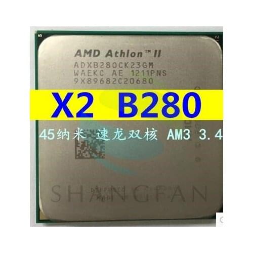 AMD Athlon X2 B280 X2 B28 3.4GHz Dual-Core CPU Processor ADX28OCK23GM Socket AM3 938pin