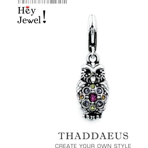 Elegant Owl Charm Europe Queen of the Night Good Jewelry Europe Women Gift In 925 Sterling Silver Fit Bag Bracelet Super Deals