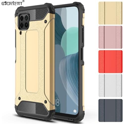 For Huawei P40 Lite Hybrid Armor Bumper Cover JNY-L21A JNY-LX1 Fitted Phone Case P40Lite JNY L21A LX1 Heavy Duty Protection Case
