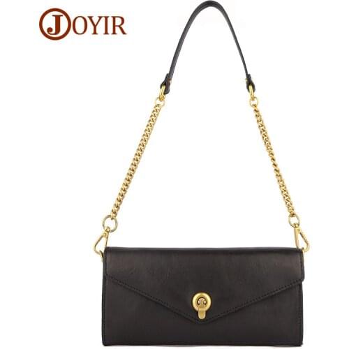 JOYIR Genuine Leather Woman Shoulder Bags Fashion Chain Underarm Bag Luxury Designer Purses and Handbags Sac A Main High Quality
