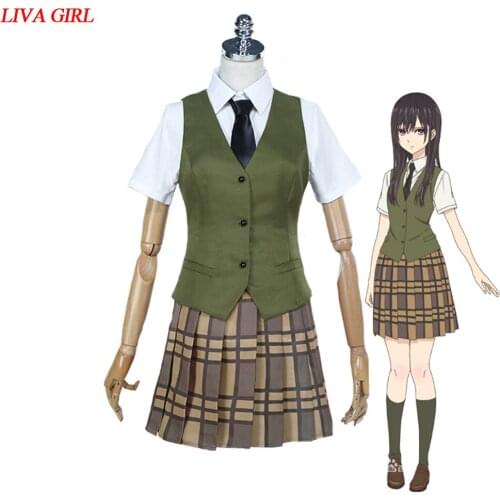 Liva girl Anime Citrus Cosplay Costume Aihara Mei Costumes Women Cosplay School Uniforms Sets Jacket+shirt+skirt+neckwear