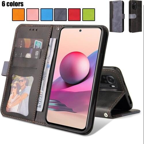 Wallet Leather Flip Splicing Coque For RedMi Note 10S K40 Pro K30S Note10 Pro Max Note 9T 5G 9 Prime Phone Case Stand Cover