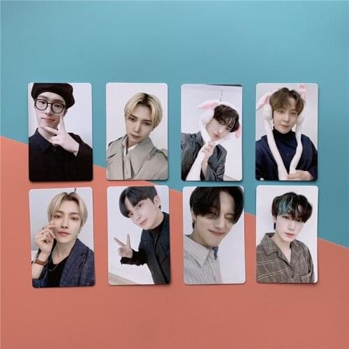KPOP ATEEZ Polaroid Photo Card Selfie Photo Card Postcard LOMO Card ATINY Peripheral Collection Card Answer