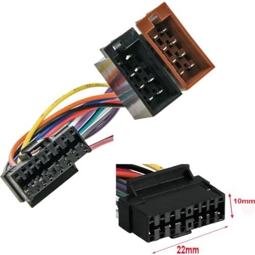 Msanzeo 16 Pin ISO Radio cable Wiring Harness Adapter for Sony CDX-GT474UM MEX-BT3100U MEX-BT4100U WX-GT90BT MEX-N5000BT
