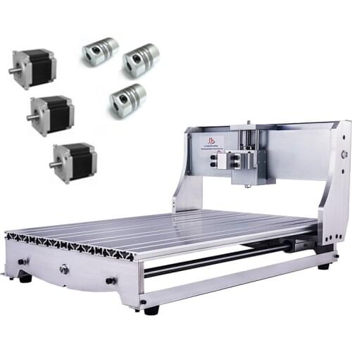 6040 Rack CNC Engraving Machine Frame Kit with 3pcs Couplings NEMA 23 57 stepper Motor Bracket