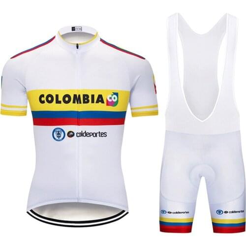 2022 New iSummer Colombia Cycling Set MTB Jersey Bike Clothes Top Wear Mens Quick Dry Bicycle Clothing Short Maillot Culotte Sui