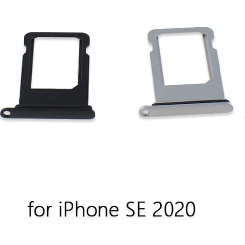 New Single Sim Card Holder Slot Replacement for iPhone SE 2020 SIM Card Tray Adapter With Waterproof Seal Rubber