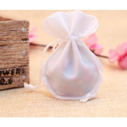 Wholesale 100pcs/lot White Velvet Bag 7x9cm Small Gourd Drawstring Pouch Favor Charms Jewelry Packaging Bags Wedding Gift Bag