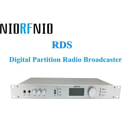 Manufacturer Free Shipping Multitasking and PC Control NIO-T50R FM PLL Transmitter with RDS Digital Partition Radio Broadcaster