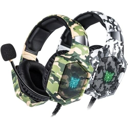 ONIKUMA K8 Wired Headset Gaming Headphones With Microphone RGB Light Earphones Heavy Bass Sound For PS4 Xbox One Headsets Gamer