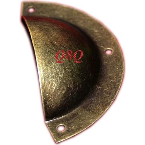 Shell Handles Antique Cabinet Drawer Knobs Iron Furniture Accessories Closet Hnadle Drawer Cupboard Knobs Bars Pulls