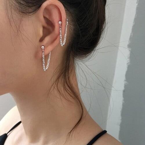 Simple Elegant Tassel Chains Women Girls Dangle Drop Earrings Fashion Hollow Charming Earring for Wedding Party Daily Brincos