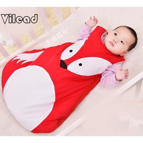 Baby Sleepsack 0-3years Panda Fox Summer Winter Envelope Newborn Baby Sleeping Bags For Children Cotton Baby Sack Infant Cocoon