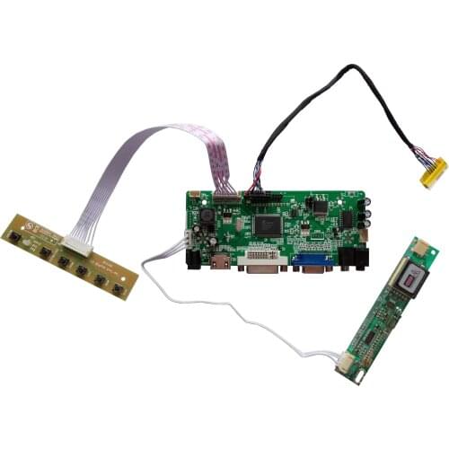 Universal HDMI DVI VGA AUDIO LCD Controller Board For 12.3inch 1280x480 LQ123K1LG03 CCFL 20Pin LVDS LED Monitor Kit