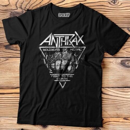 Anthrax Soldiers Of Metal Vintage Shirt Vintage Shirt Band Vintage New Black Vintage T SHIRT Homage Style