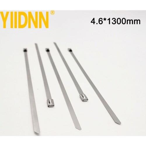 High Quality New Low Price 3/16" 201/304/316 Stainless Steel Ball Lock Cable Tie 4.6mm*1300mm 100pc