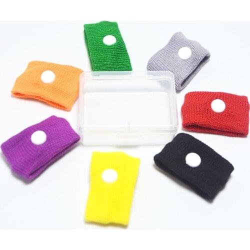 1 Pair Morning Sickness Wrist Band Anti Nausea Car bracelet strap Boats Sea Plane Wristband Adjustable Travel Reusable support