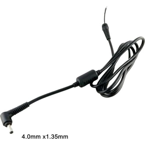 1pc 4.0mm x1.35mm Male Right Angle Plug DC Power Charger Cable Connector for ASUS Laptop Adapter Cable 1.2m