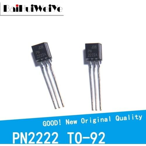 100PCS/LOT PN2222 PN2222A 40V0.6A NPN TO-92 TO92 Triode Transistor New Original Good Quality Chipset