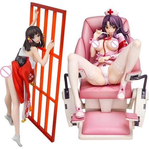 18cm NURSE MOMOI Momoi Satsuki Native Saitom Action Figure Nurse Sofa Ver 1/7 Scale Japan Anime PVC Collection Model Sexy Nurse