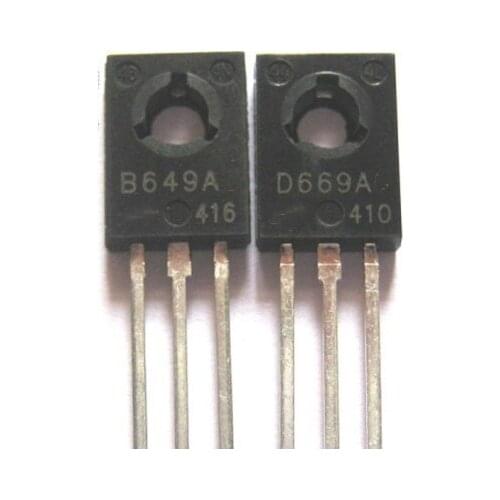 20pcs 2SB649A 2SD669A TO-126 (10 pcs B649A + 10 pcs D669A) Audio on tube