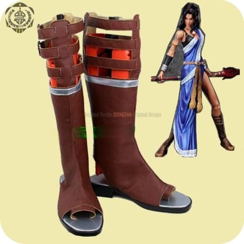Final Fantasy Yun Fang Anime Characters Shoe Cosplay Shoes Boots Party Costume Prop