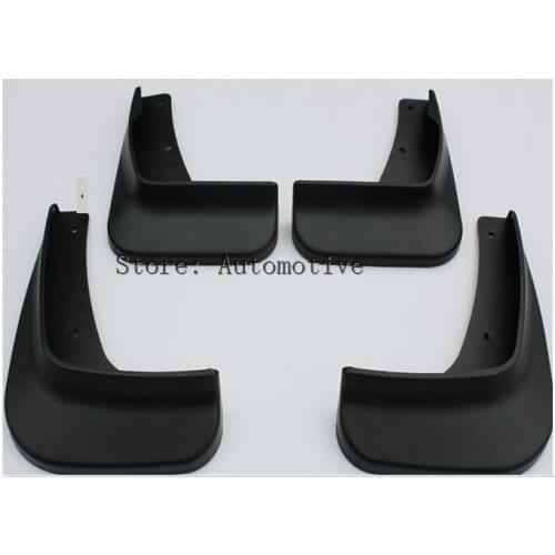 Soft plastic Mud Flaps Splash Guard Mudguards For 2010-2013 for Mitsubishi Lancer/Lancer EX without side skirt