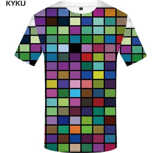 3d Tshirt RubikS Cube T shirt Men Tetris Tshirt Printed Psychedelic Tshirts Casual Colorful Shirt Print Harajuku Funny T shirts
