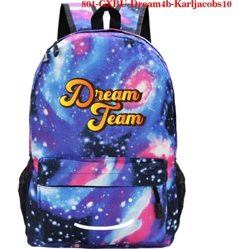 Karljacobs Canvas Schoolbag Cartoon Backpacks Teens Dream Merch Print Bookbag Kids Daily Rucksack Men Knapsack Children Mochila