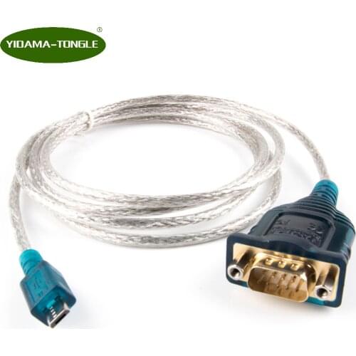 Network Router Cable Micro USB to RS232 DB9 Male Console Rollover Router Cable for Smartphone, Tablet PC