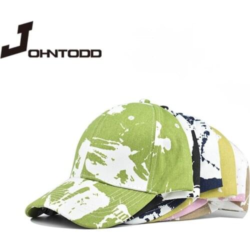 2021 Fashion Summer Woman Hat Chinese Style Tie-Dye Baseball Cap Street Hip Hop Men Women Caps Gorras Trucker Hats Adjustable