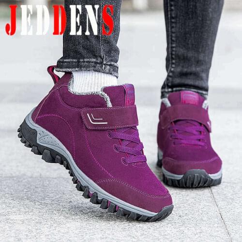 Super Warm Women Sports Shoes Plus Velvet Running Shoes Womens Winter Big Size Sport Sneakers Woman Comfort Platform Shoe U9