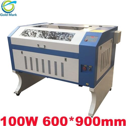 Laser 100W 6090 laser engraving machine CO2 laser cutting machine laser cutter with motorized up/down table X linear guide way