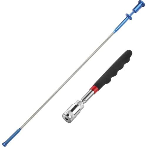 Magnetic LED Light Picker Flexible 4-Claw Long Reacher Garbage Trash Grabber Telescopic Magnet Hand Tools