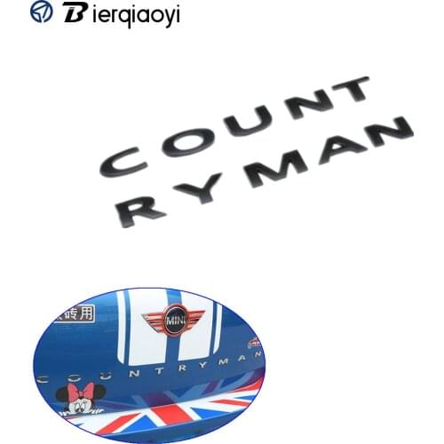 For MINI Countryman f60 Sticker Tail Metal 3D Letters Sticker And Emblem Rear Trunk For MINI Cooper Countryman R60 Accessories