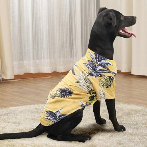 Fashion Pet Dog Shirt Summer Colorful Beach Puppy Short Sleeve Cool Comfort Print Dog Vest Pets Clothes