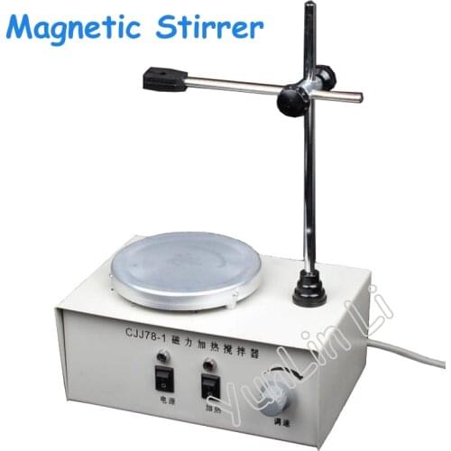Desktop Heating Magnetic Stirrer 220V Electric Magnetic Heater Agitator Machine Laboratory Stirring Tool CJJ78-1