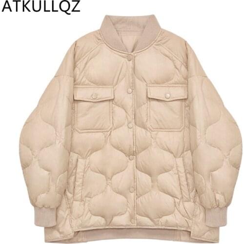 2021 new Short down Jacket Womens Korean Style Dongdaemun Lightweight Warm Leisure Versatile Baseball Uniform Winter Coat women