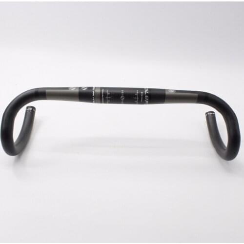 New light QILEFU Road bike matte UD full carbon fibre handlebar round tube design bicycle bent bar 31.8*400/420/440mm Free Ship