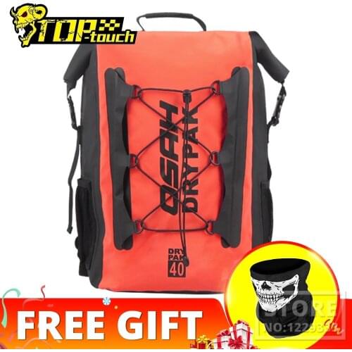 OSAH 20L/23L/40L/45L Waterproof Motorcycle Bag Reflective Motorcycle Package High Capacity Tail Bags Durable Motorcycle Seat Bag