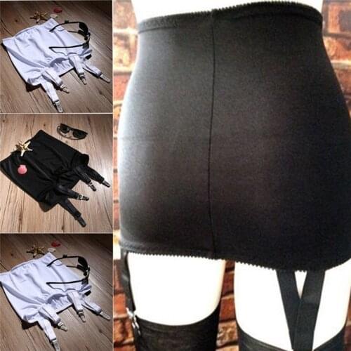 Women Sexy Lingerie high waist Lace stocking Belt sexy suspender White Black Garter plus Size 2XL